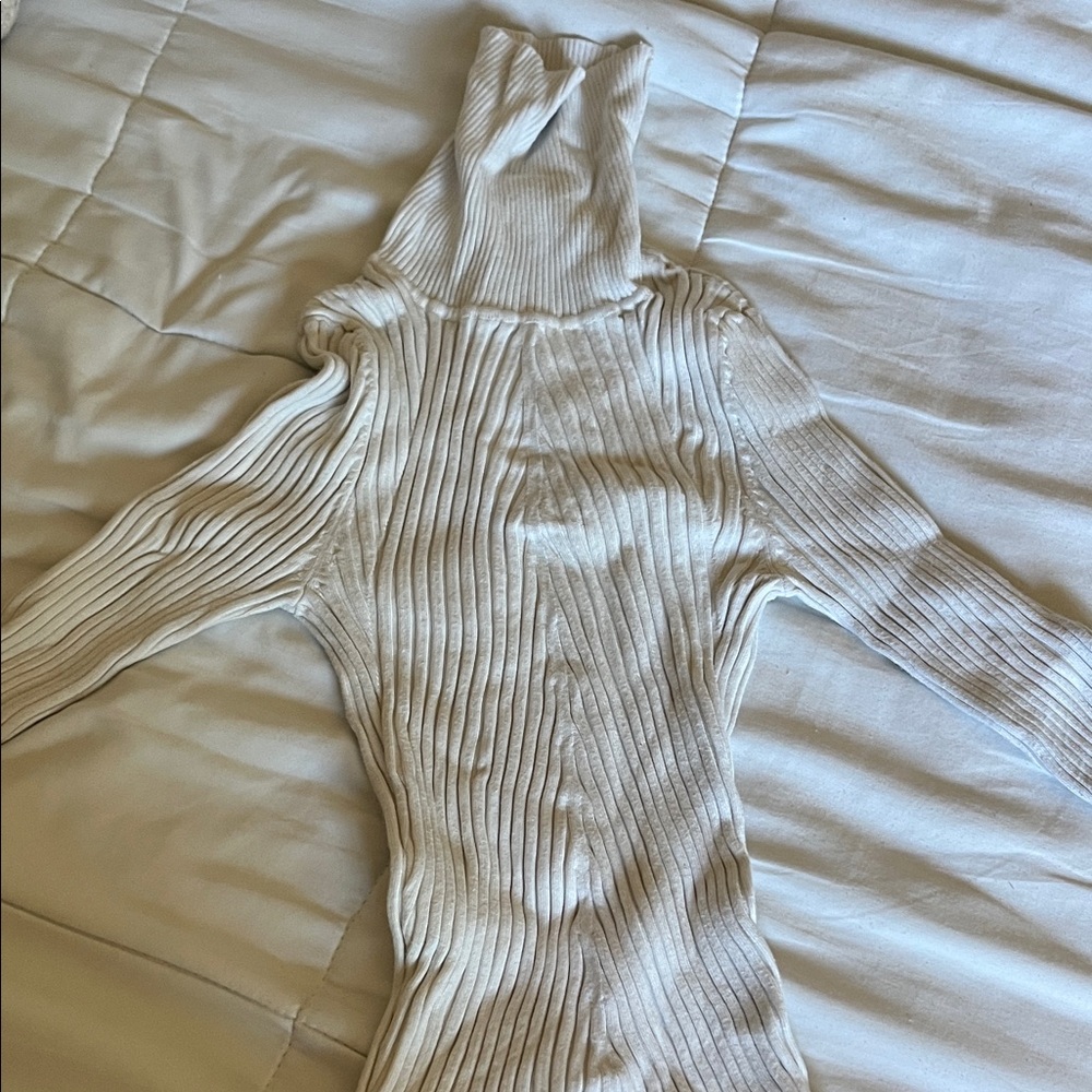 karen millen ivory turtle neck sweater